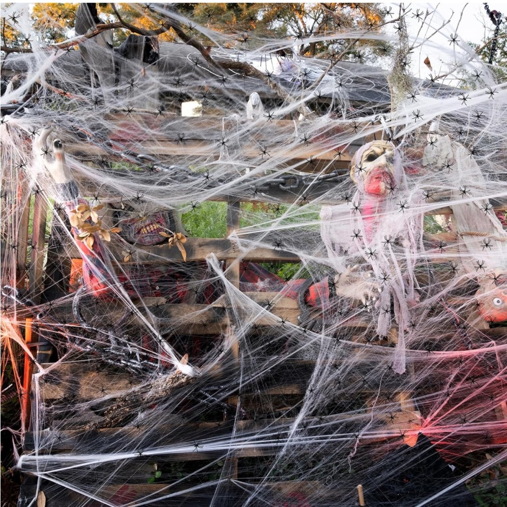 Halloween spider web